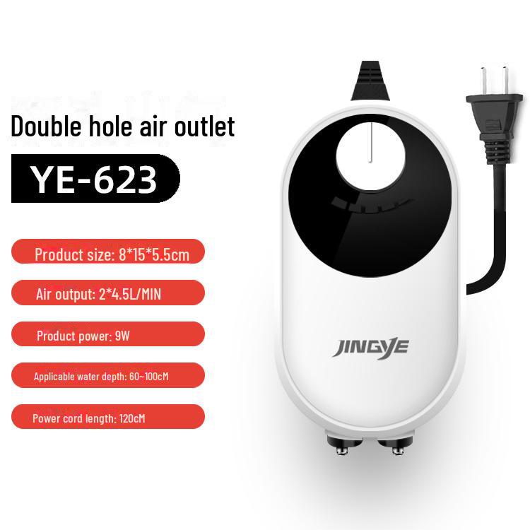 Jingye Stille Vierkoppige Zuurstofpomp voor Aquaria en Vijvers