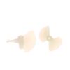 2 Pairs D22Mm/26Mm Cw/Ccw Electric Nylon Prop Screw Diy White Two Leaf Propellers For Rc Boats Models 2Mm Shaft