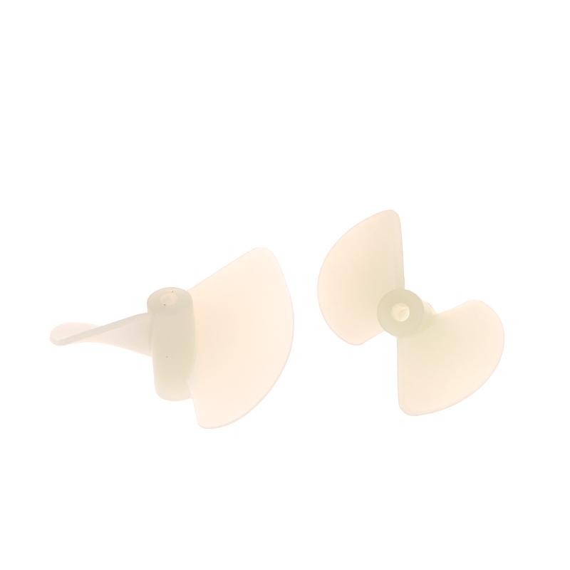 2 Pairs D22Mm/26Mm Cw/Ccw Electric Nylon Prop Screw Diy White Two Leaf Propellers For Rc Boats Models 2Mm Shaft