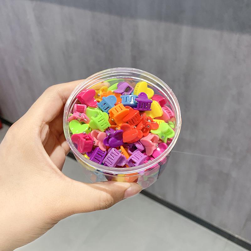 Colorful Hair Flower Clips for Babies & Toddlers - Small Hairpin & Claw Clip Accessories for Girls