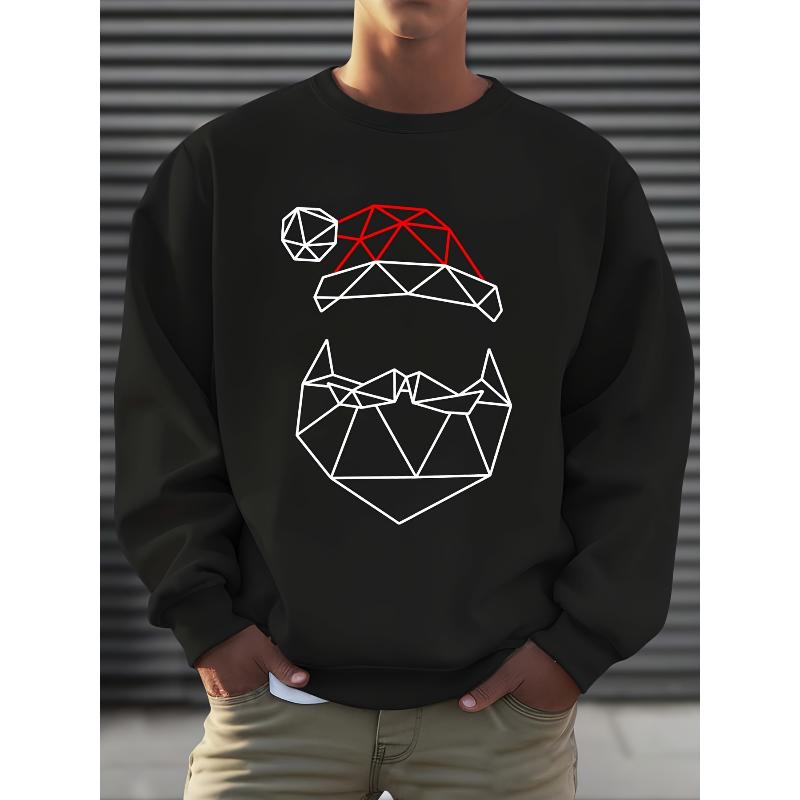 Crew Neck Sweatshirt, Lightweight Warm & Skin-Friendly for Weekend Errands XXL чёрный