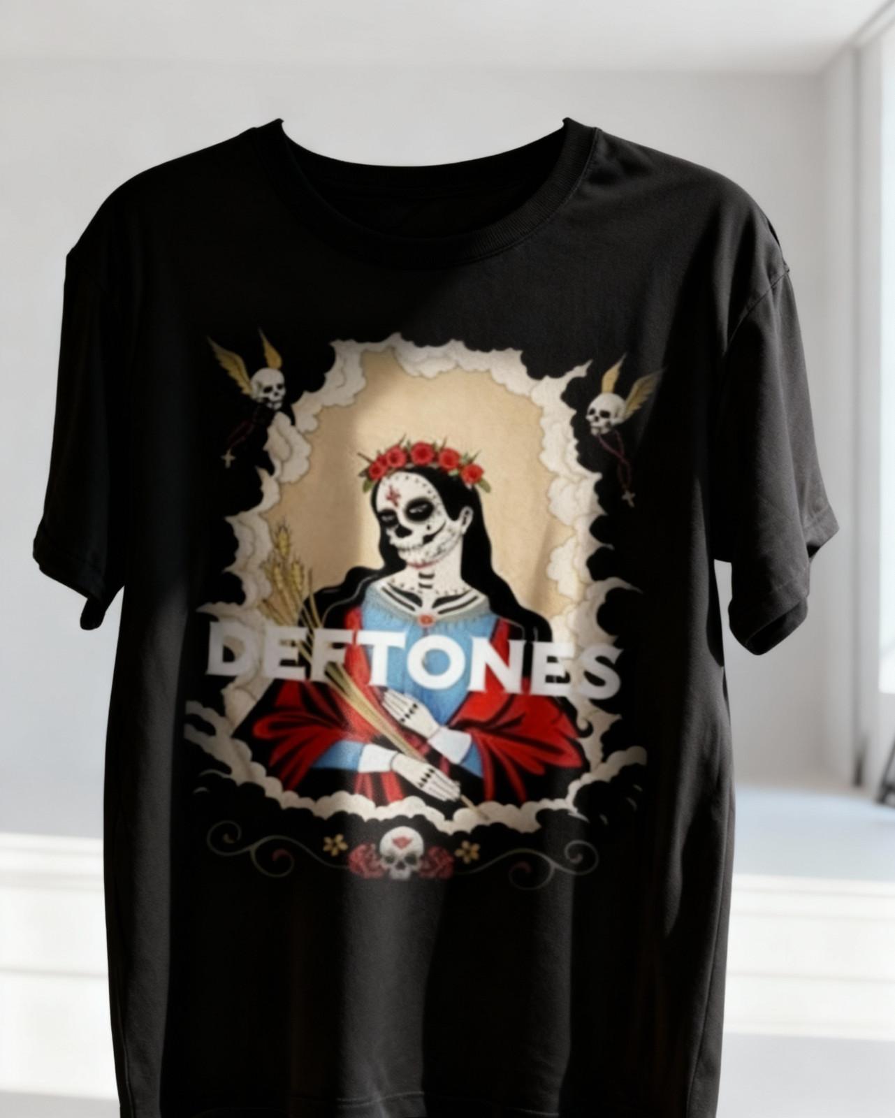 Deftones The Studio Album Collection Cotton Unisex Black T Shirt NWT S