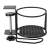 2 In 1 Desk Cup Holder with Headphone Hanger Metal Clamp On Anti Spill Table Water Bottle Holder for Universal Cups