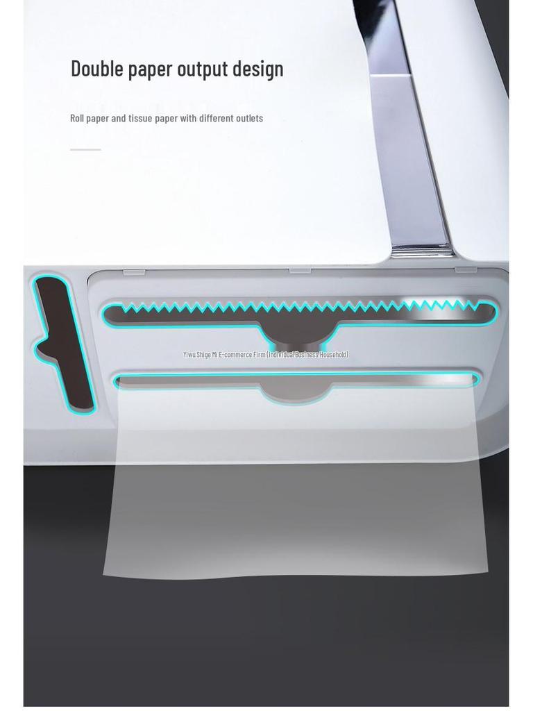 Wall-Mounted Waterproof Tissue Box & Toilet Paper Dispenser