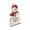 Christmas Wooden Snowman Figurine, Desktop Decoration and Creative Gift
