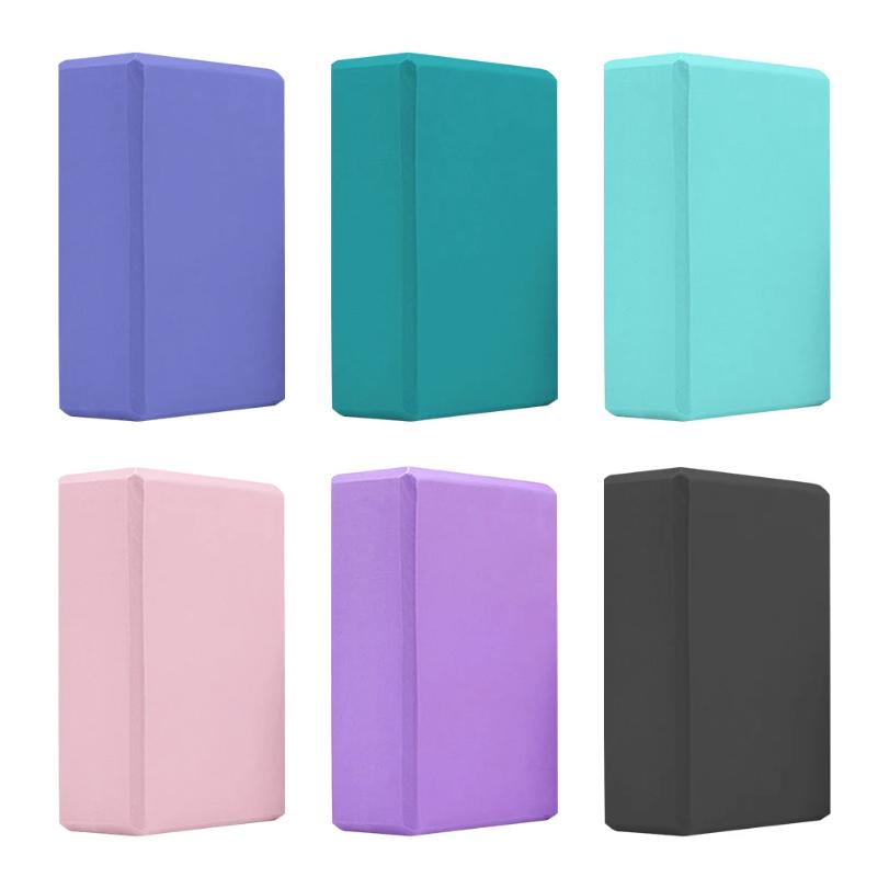 EVA Yoga Block Solid Color Yoga Balance Bricks Moisture-Proof High Density Yoga Blocks Body Shaping Yoga Blocks for Yoga Pilates