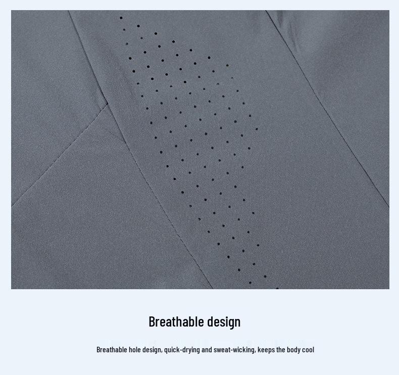 Męska kurtka chroniąca przed słońcem z lodowego jedwabiu z odpinanym kapturem - Luźna, lekka, plus size płaszcz przeciwsłoneczny