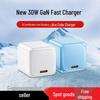 PD30W Gallium Nitride Transparent Charger for iPhone 17 - Mini Fast Ice Cube Design