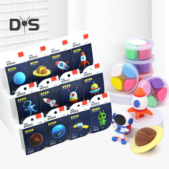 Kit di argilla essiccata all'aria per bambini, set di modellatura creativa per principianti con strumenti, giocattoli in argilla morbida fai da te super leggeri, scatola regalo, gioco fantasioso per tutte le età