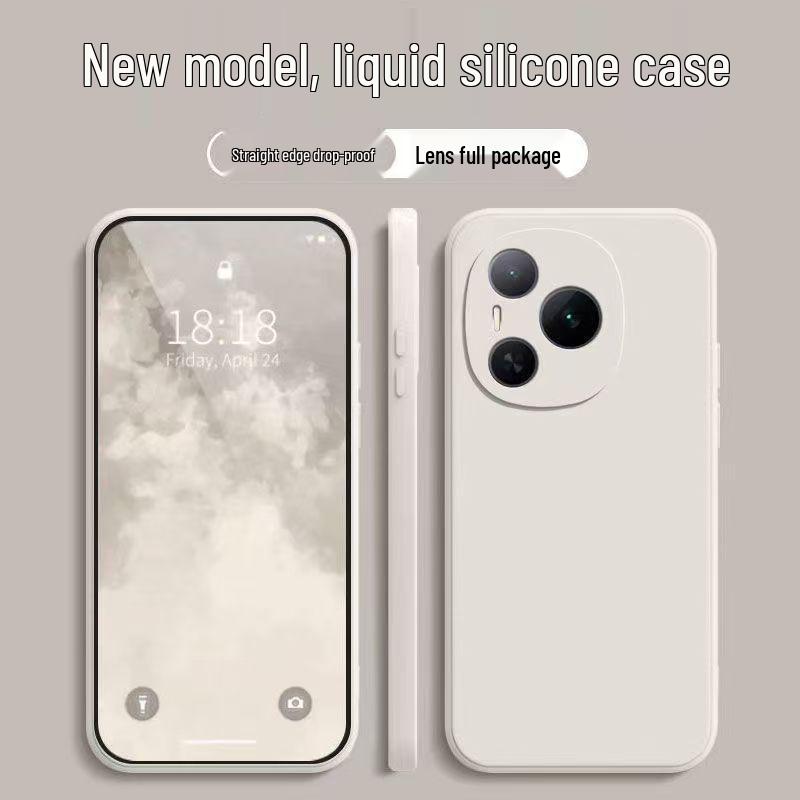 Honor Power Liquid Full-Cover Soft Case: Solid Color, Anti-Drop, New Model