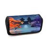NARUTO Cartoon Pencil Box Double Layer Flip Pen Case Lightweight Stationery for Boys & Girls Ages 5-11 Kids School Daily Use