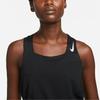 Nike Dri Fit Adv Aeroswift Logo Square Neck Tank Top Women Tops Black DM7551-010