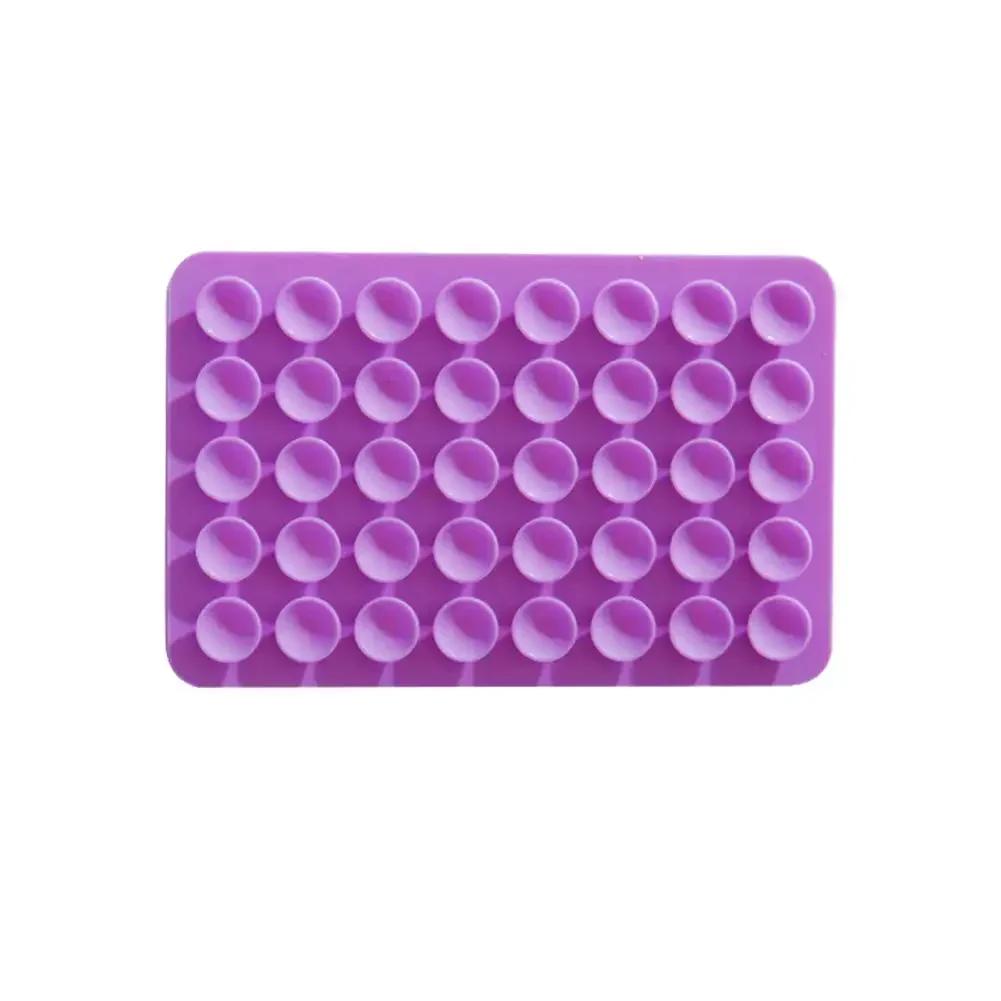 Double Side Silicone Suction Pad Phone Holders Fixture Suction Cup Backed Adhesive Silicone Rubber Sucker Pad for Fixed Pad