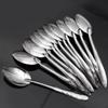 30/5pcs Stainless Steel Spoon Long Handle Soup Spoon Ice Cream Dessert Scoops Milk Coffee Teaspoon Kitchen Tableware Utensils