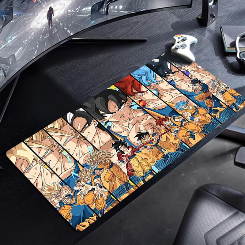 Large Gaming Mouse Pad Dragon Ball Anime Durable New PC Computer Gamer Desk Mat For CS GO LOL XXL Laptop Kawaii Mousepad