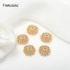 8 Arten Kleine Blumenkappen Für Perlen Schmuckherstellung, 14 Karat Vergoldetes Messing Metallkappen Zubehör DIY Handwerk