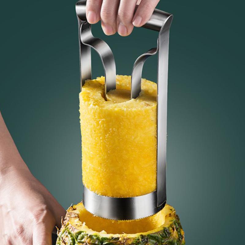 Pineapple Peeler Cutter Corer Remover Machine Stainless Steel Knife Slicer