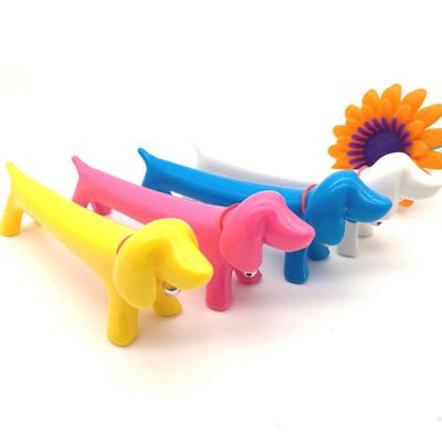 1Pc Cute Dog Filled Puppy Shape Ink Ballpoint Gel Pen Office School Stationery