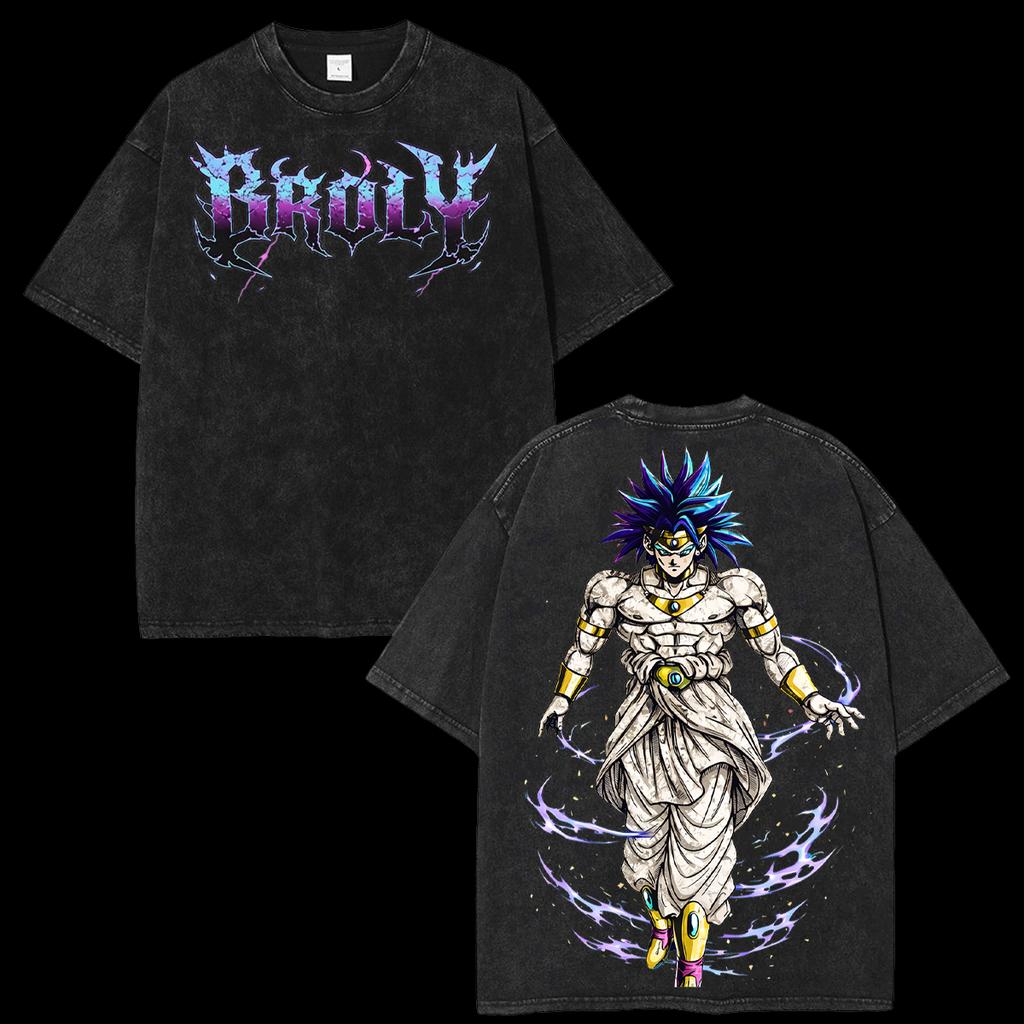Washed Overszied Dragon Ball Graphic T-Shirt Men Women 100% Cotton Streetwear Hip Hop Casual Loose High Quality Short Sleeve Female Male Clothing