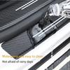4Pcs Car Stickers Threshold Strip Carbon Fiber For BYD M6 G3 G5 T3 13 F3 F0 S6 S7 E5 E6 L3 tang yuan atto3 song Accessories