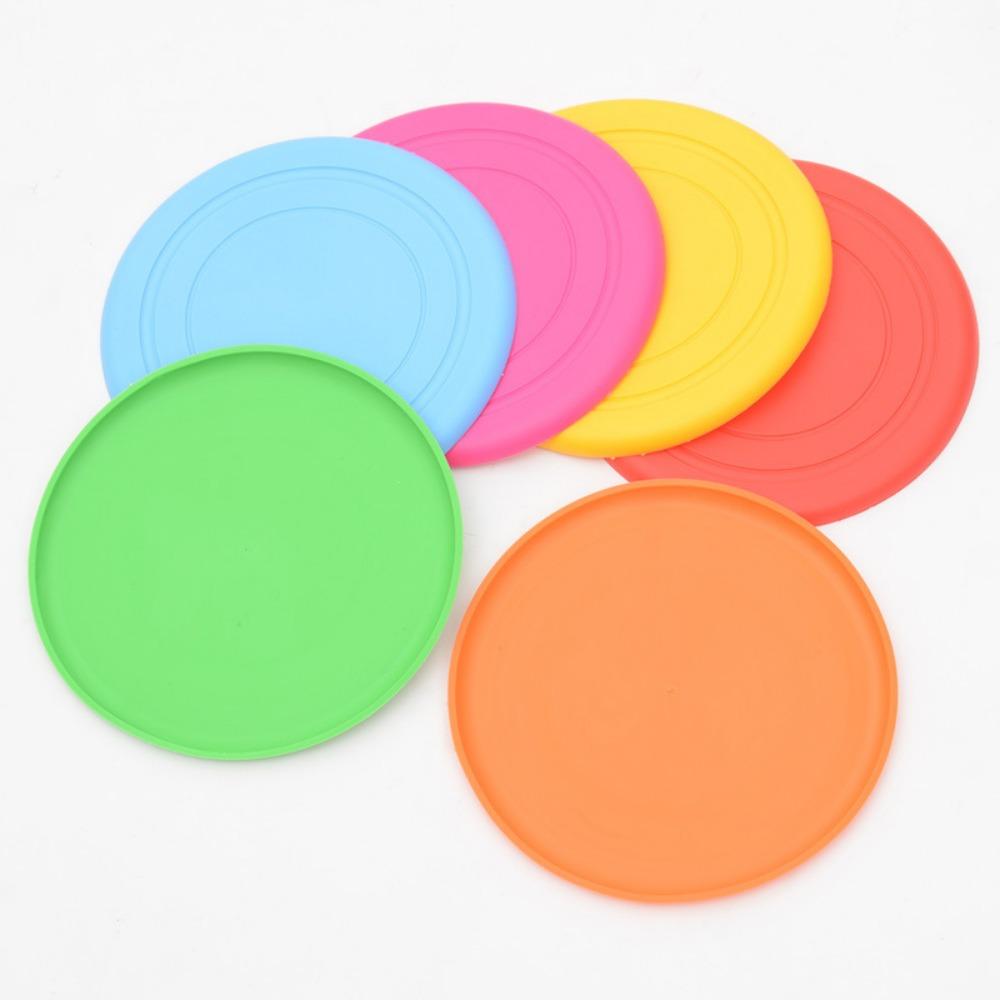 Silicone Puppy Training Resistant Chew Pet Toy Dog Flying Disc Flying Plate Dog Food Pan
