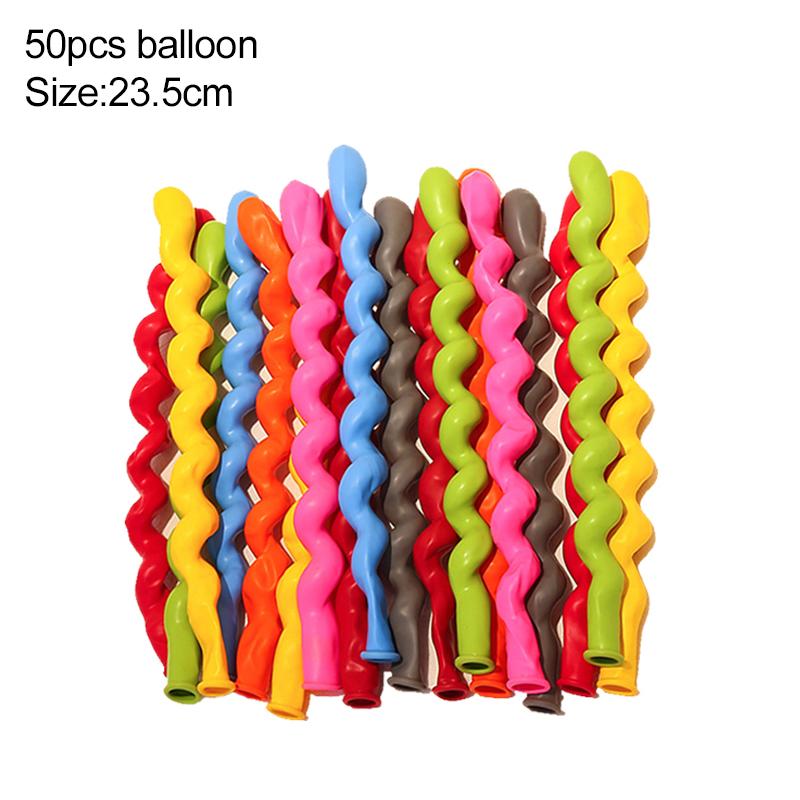 50~200pcs Spiral Balloons Twist Spiraal Latex Balloon Inflatable Toy Unique Wedding Happy Birthday Holiday DIY Decorations TMZ