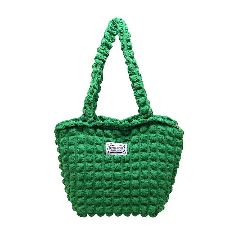 

Crossbody bag new niche design solid color pleated cloud bag large capacity casual personality single shoulder dumpling bag