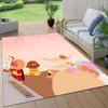 Anpanman Flannel Pattern Square Carpet,Area Rug,Carpet Rug for Living Room Bedroom Sofa Playroom Decor,Non-slip Floor Mat