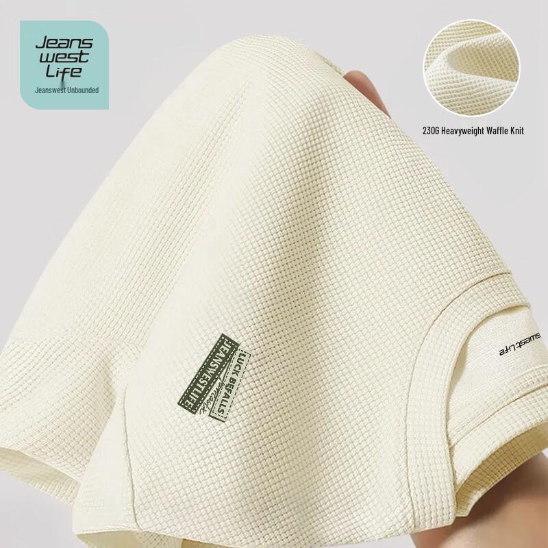 Jeanswest Life Men s Waffle Knit Short Sleeve T-Shirt L