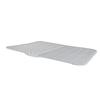 Silicone Dish Drying Mat with Built in Drain Lip Prevent Water Build Up Drying Pad Tray for Kitchen Grey