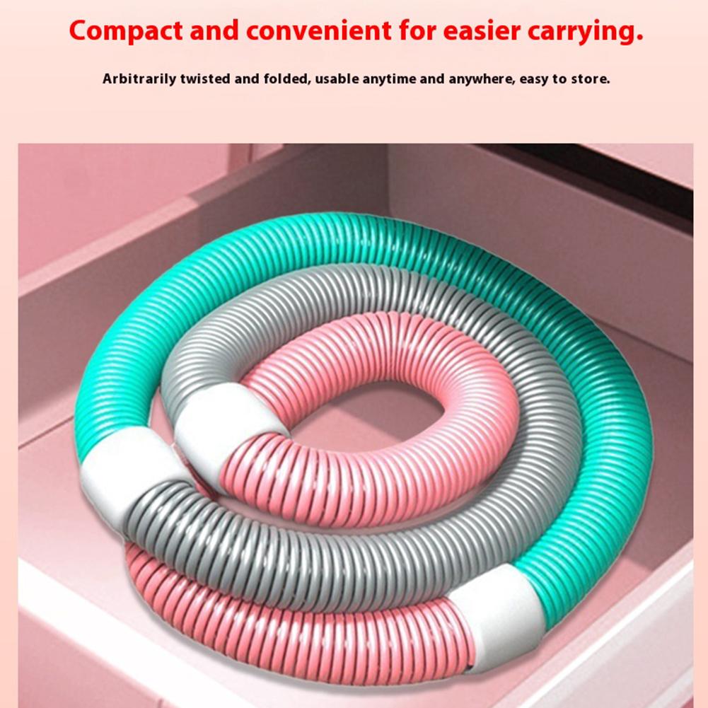 Weighted Fitness Hoop Quiet Design Foldable Waist Toning Hoop Belly Exercise Hoop Waist Training Circle for Home Gym