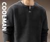 High-End Men's Retro Henley Collar Knitwear - Autumn Casual Loose Fit Sweater