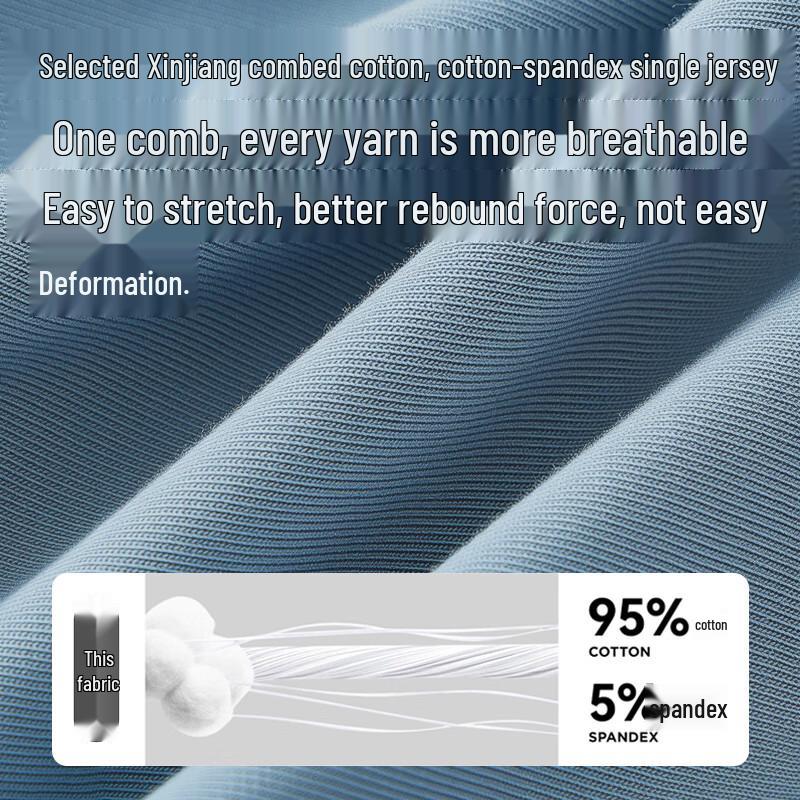 Mao Ren Men's Pure Cotton Antibacterial Boxer Briefs (4-Pack)