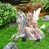 Einhorn-Feen-Gartenstecker, 2D-Acryl-Gartenkunststecker, Wasserdichte Blumenfee-Außendekoration für Rasen, Pflanzgefäß, Blumenbeet