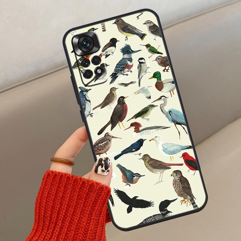 Lovely Birds Hummingbird Phone Case For Xiaomi Redmi Note 8 9 10 11 12 Pro 11S 10S 9S 8T Redmi 10A 10C 9A 9C Cover