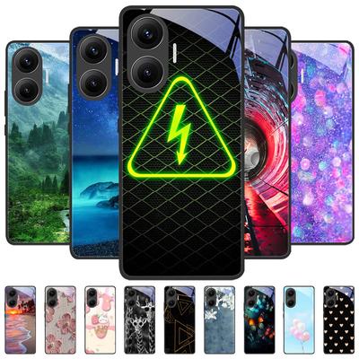 For Xiaomi POCO F7 Case Cover Luxury Tempered Glass Phone Cases For POCO F 7 POCOF7 Back Bumper Coque Fundas Protective Shell