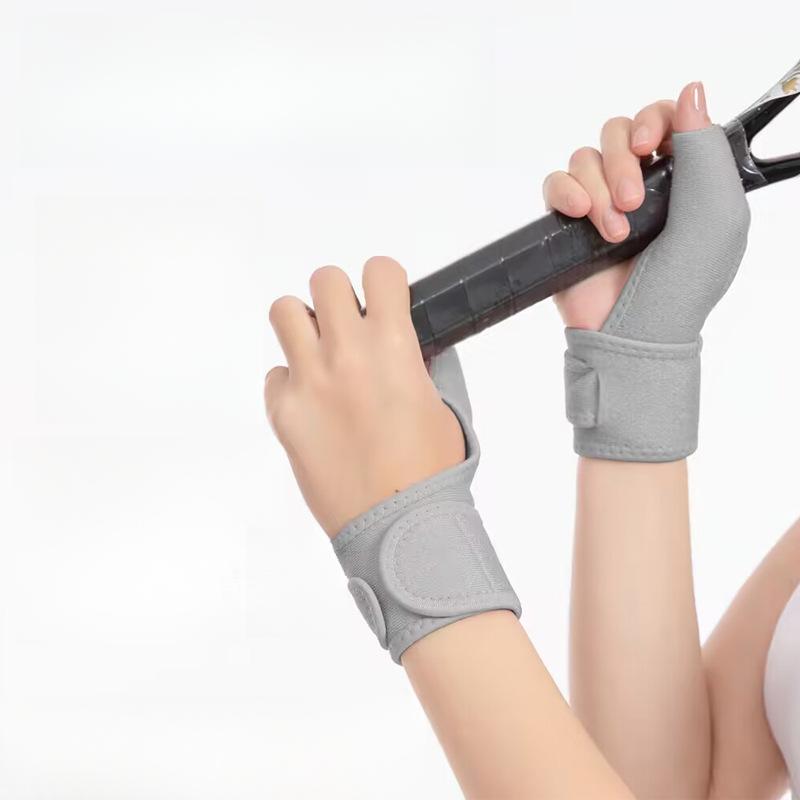 

Tennis Wrap Pressurized Strap Wrist Guard Velcro Free Adjustment Finger Cover Fixed Breathable Multi-color Wrist Guard One size, one pair