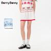 BARRY BANNY Girl's Bow Jacquard Ice Silk Short Skirt