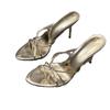 In the Summer of 2025, the New Stiletto High-heeled Sandals Are Worn with Pointed Open-toed French Fashion One-word Stiletto Slippers.