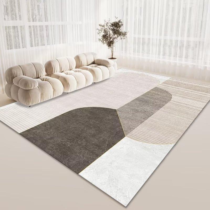 Geometrisch bedruckte Dekoration Heimteppich Wohnzimmer Moderner Stil 200x250 Große Bereichsteppiche für Schlafzimmer Weiche Rutschfeste Matte Kinder