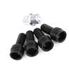 M14 * 1.5MM Black Steel Wheel Bolt & Lock Lug Nut Set with Key for Car Repair and Maintenance