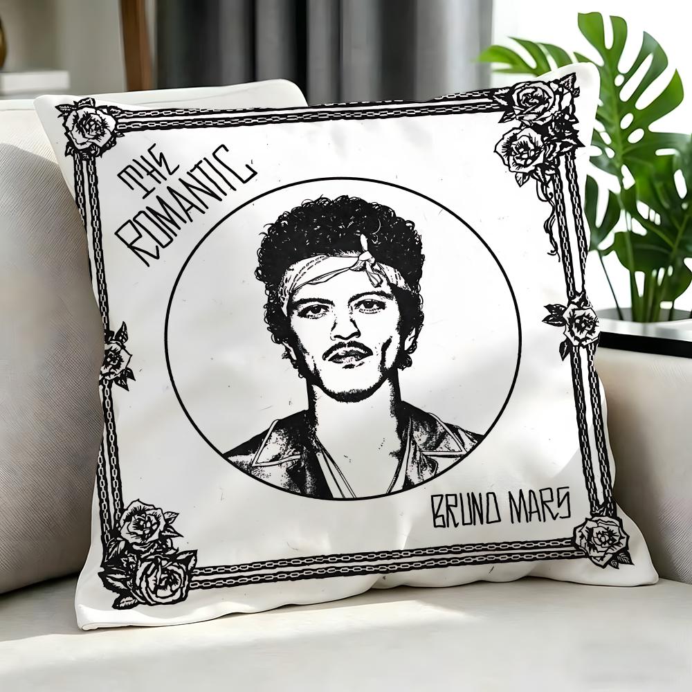 Sänger - Bruno Mars Kissenbezug Kissenbezug-Set 4 Stück 50x50 45x45 40x40 Kissenbezug Dekorativ Sofa Heimdekoration