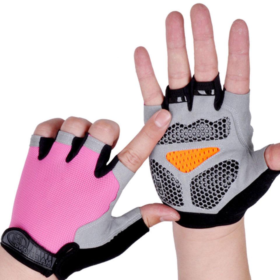 1 Pair Sports Half Finger Gloves Outdoor Cycling Fitness Training Breathable Shock Absorbent Non-Slip Climbing Half Gloves Unisex