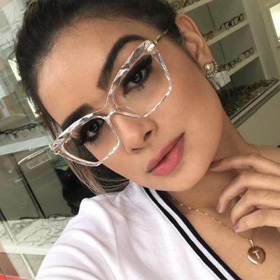 New Unique Brand Design Retro Cat Eye Women Glasses Frame Photochromic Anti Blue Light Computer Hyperopia Reading Eyeglass