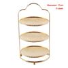 Creative pattern three layer Mini snack rack Fruit plate KTV bar restaurant tableware Cake rack Snack plate Water cube cake rack