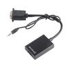 VGA To HD Multimedia Interface Converter 1080p USB Power Supply VGA Adapter with 3.5mm Sound Cable