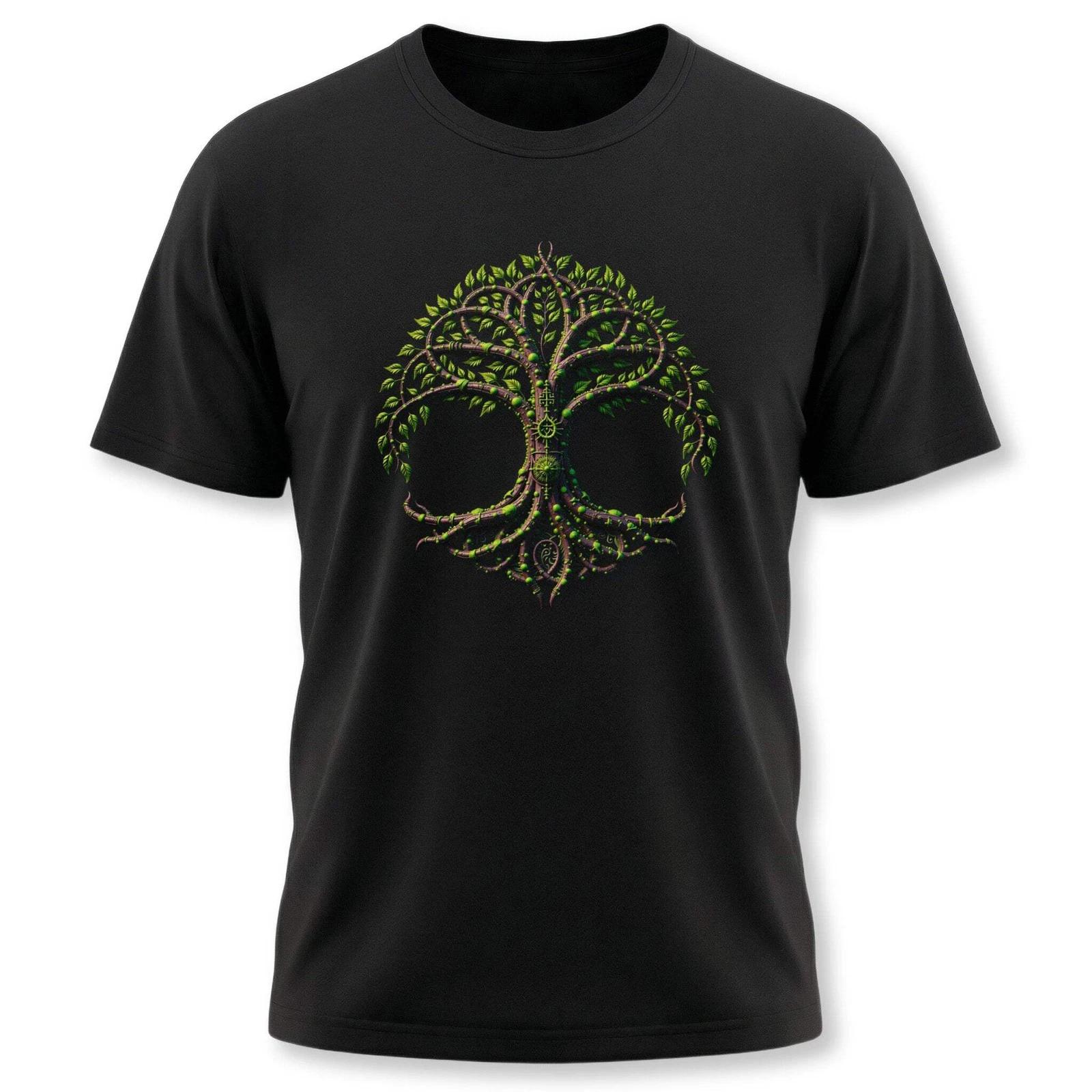 Celtic Tree of Life T-Shirt | Yggdrasil Unisex Graphic Print Tee Shirt Design XXL