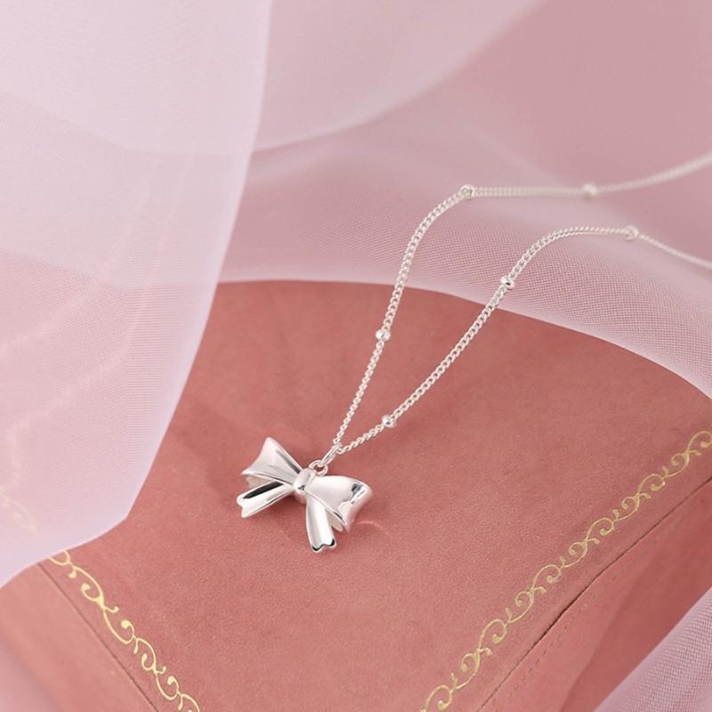 Blingbling Crystal Diamante Bowknot Necklace Clavicle Chain Gifts for Girls Present Sexy Diamante Clavicle Chain