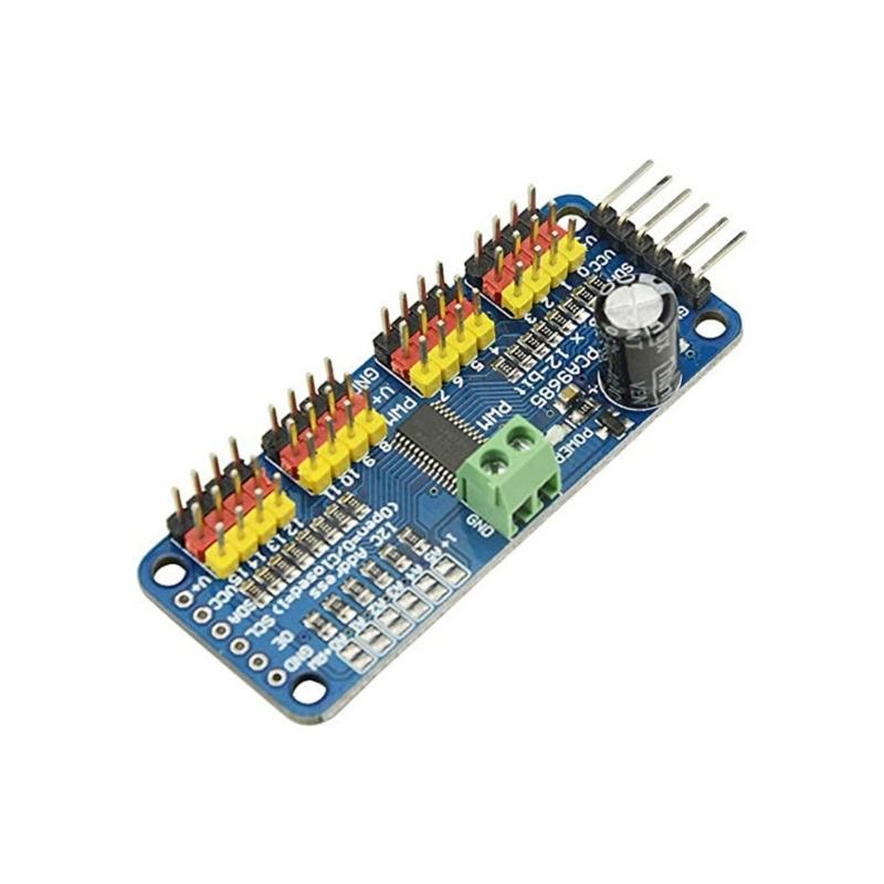 16 Channel 12 Bit PWM Servo Driver I2C Interface PCA9685 for SG90 Industrial Servo Shielding Module Replacement