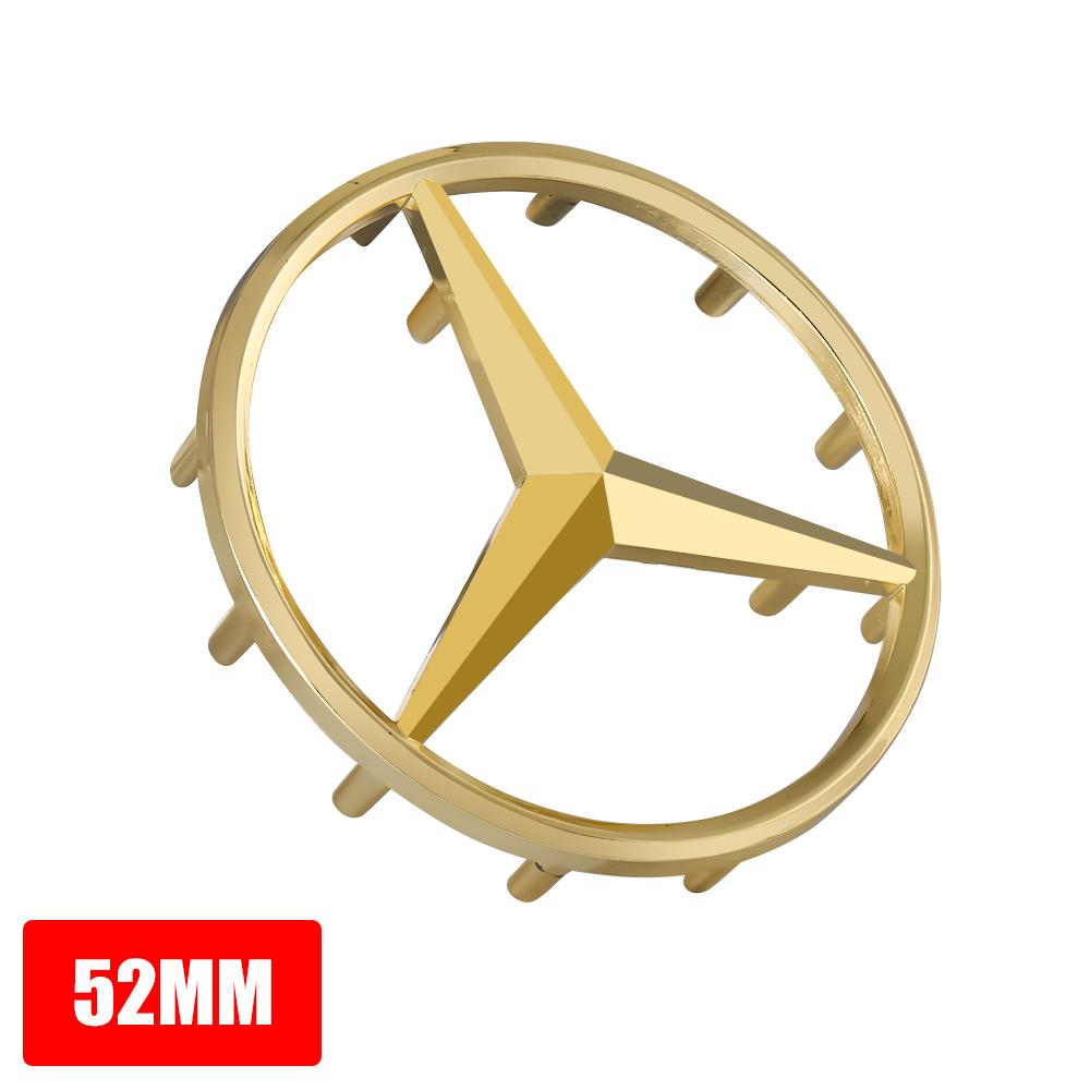 ABS 52mm 57mm Car Steering Wheel Logo Badge For Mercedes Benz C E S Series CLA CLS W212 W205 W204 Emblem Styling Accessories